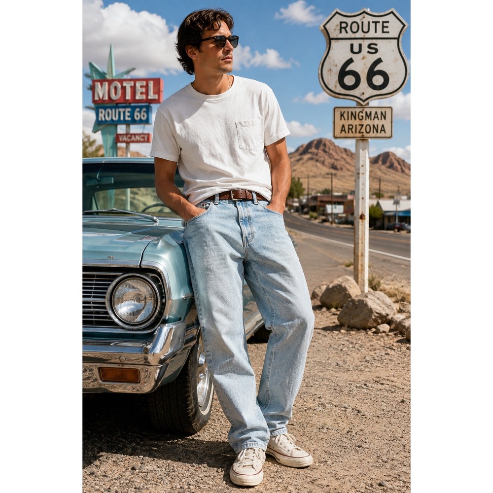 Vintage Levi's 550 Jeans Mens 34x30 (Tag 36x30) USA Light Wash 90s‎ Distressed